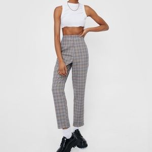 Nasty Gal Plaid Pants